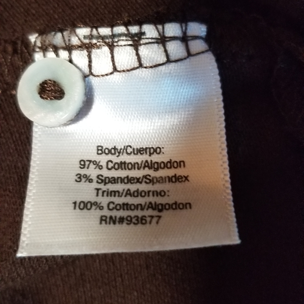NWT St John's Bay Brown Classic Polo Short Sleeve Shirt Size 1X - Picture 6 of 7